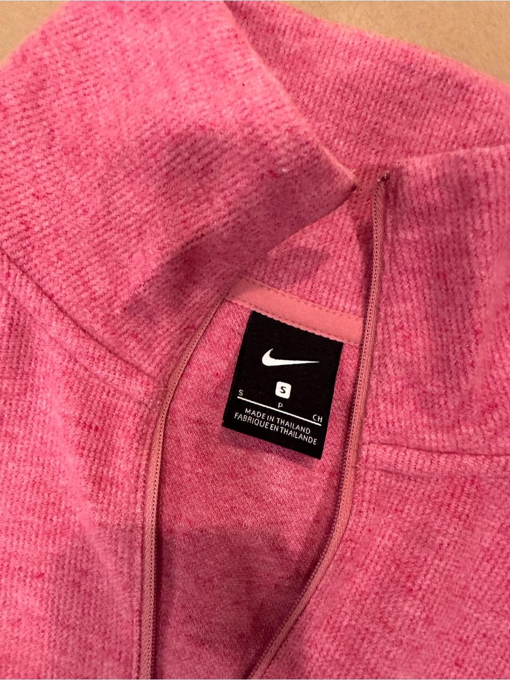 Women’s Nike Pink Quarter-Zip Pullover Top - Picture 2 of 3